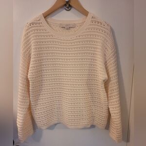 LOFT Misses SP Cream summer-weight sweater